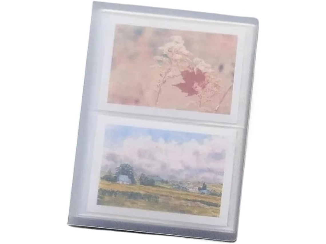 Mini Álbum De Fotos Em Filme De 3 Bolsas, 80 Bolsas, Capa Transparente, Estojo De Papel Para Fotos