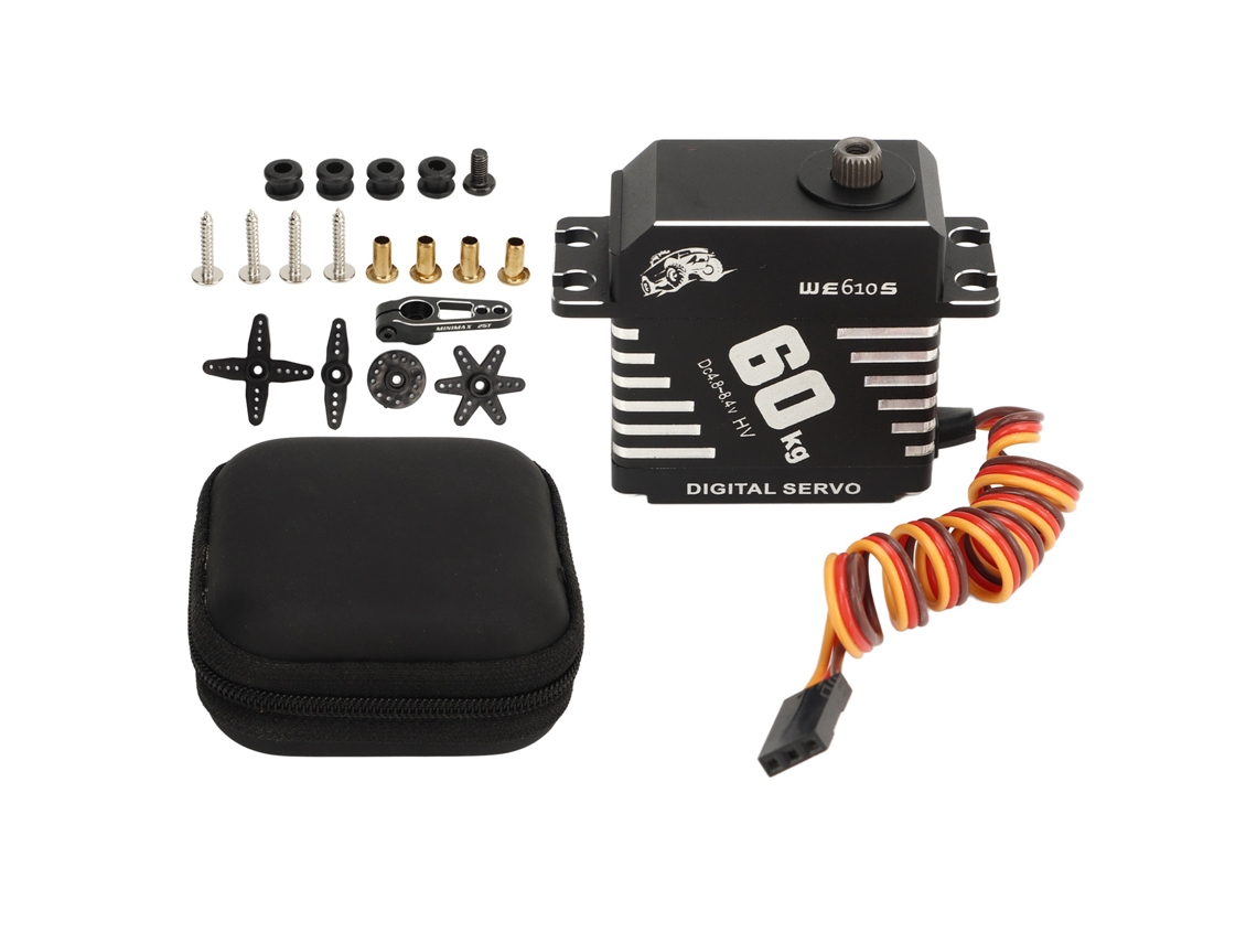 Mali servo Motor Digital de Engrenagem Metal 60kg Kit Acessório para Rc 1/10 1/8 1/5