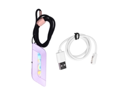 Laxiscreed Purificador De Ar Mini Para Colar Com Bateria Interna E Carregamento Usb