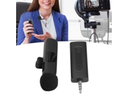 Lurelia Microfone De Lapela Sem Fios Redução De Ruído Plug And Play 3,5 Mm Para Gravação