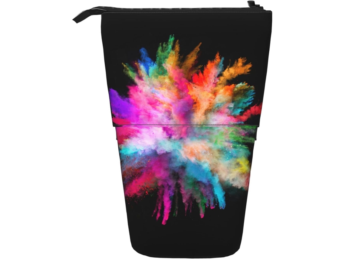 Case Trousse Crayons Télescopique Color Explosion Print Durable Peil Télescopique Légère Boite Crayon