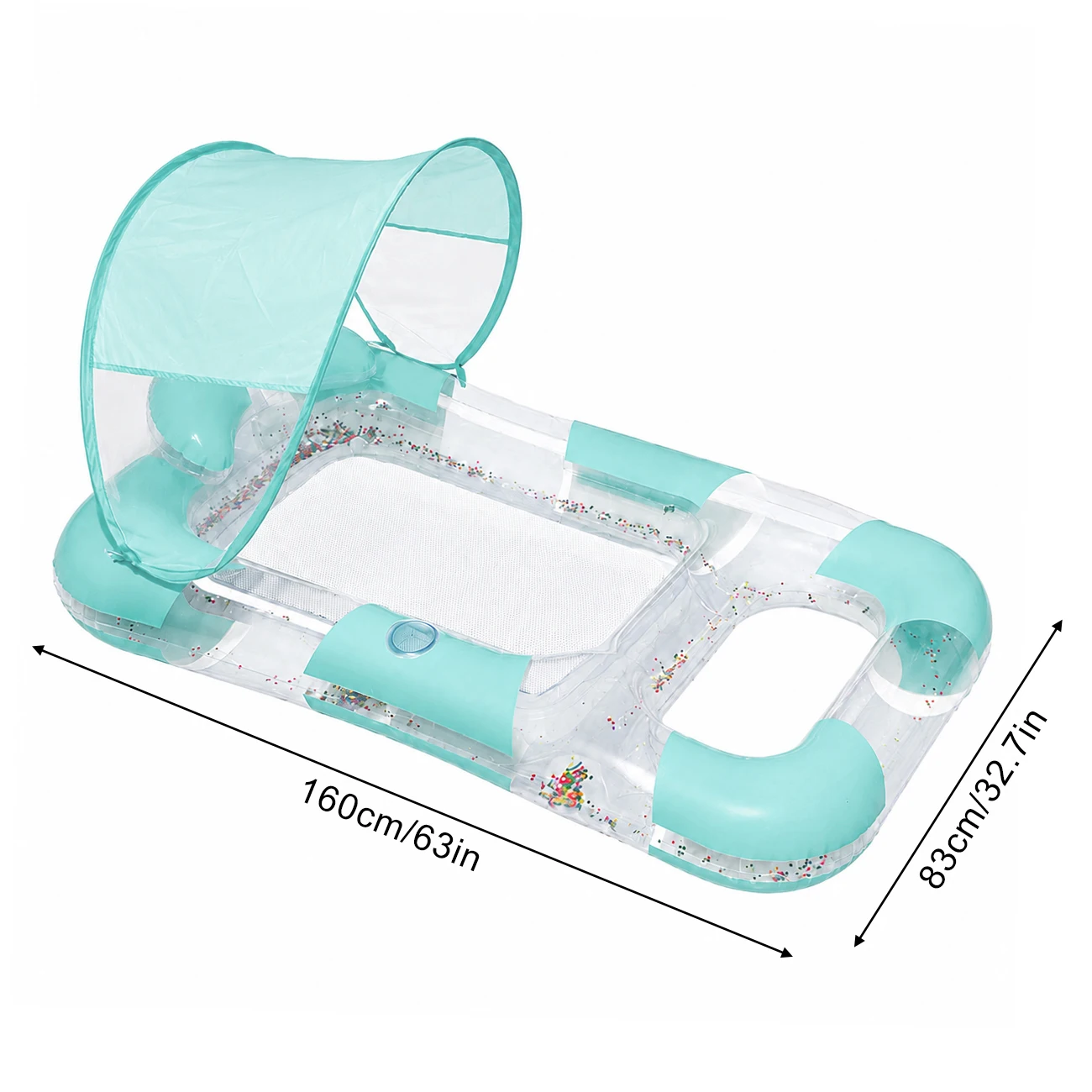 (conjunto Verde) 1 Tapete Flutuante Inflável Para Piscina, Espreguiçadeira De Malha, Boia, Anel De Natação, Rede