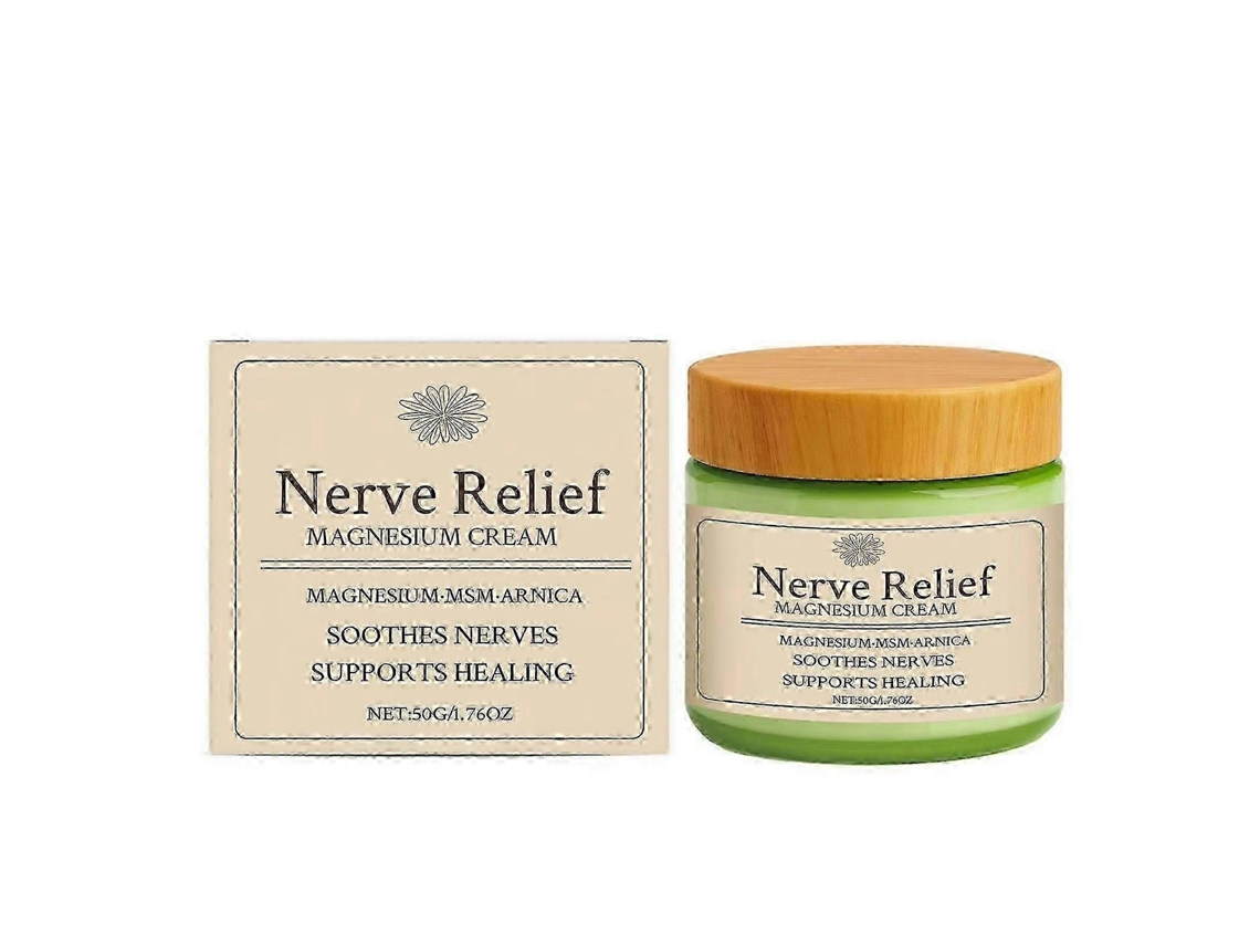Creme De Magnésio Para Alívio Dos Nervos (1-3x) Para Auxiliar No Sono E Promover Relaxamento Muscular Profundo.