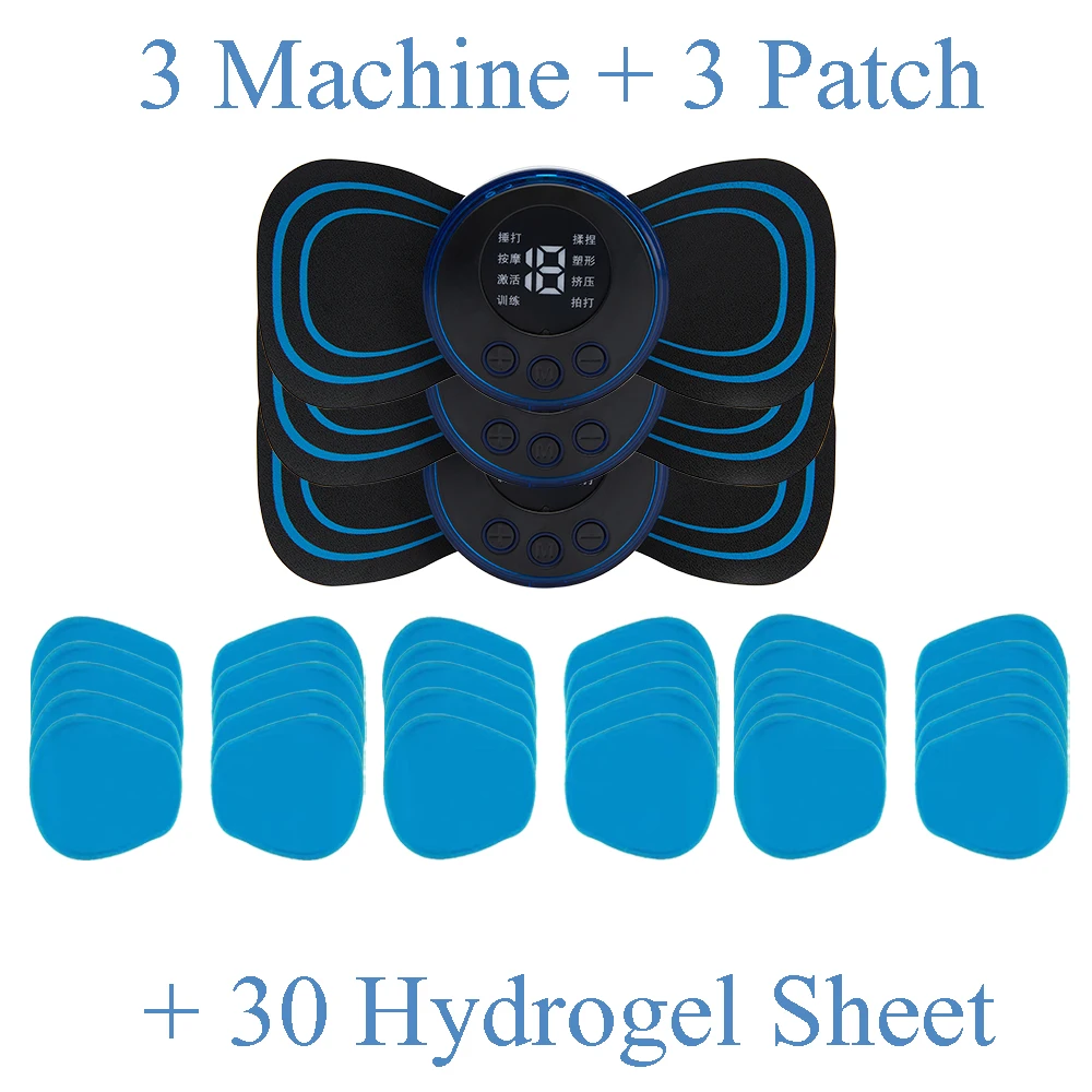 Mini Massageador Elétrico De Pulso Para Pescoço Ems Com Visor Lcd, 8 Modos Massagem Cervical, Ferramenta Portátil Alívio Da Dor Muscular E O Corpo