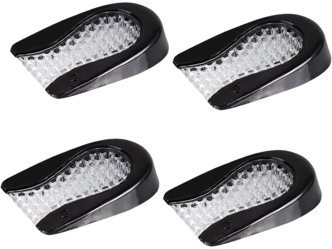 2 Pares De Palmilhas Elásticas Com Amortecimento No Calcanhar, Design Em Favo De Mel, Tamanho Único, Suporte Em Forma De