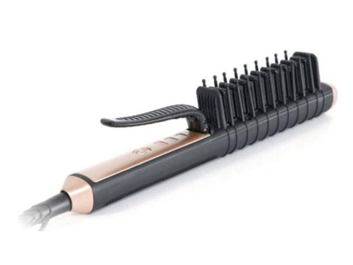 Alisador de Cabelo Elétrico 2 em 1 Cerâmico Pente Alisador de Cabelo Iônico Bisbisous AUJEZON