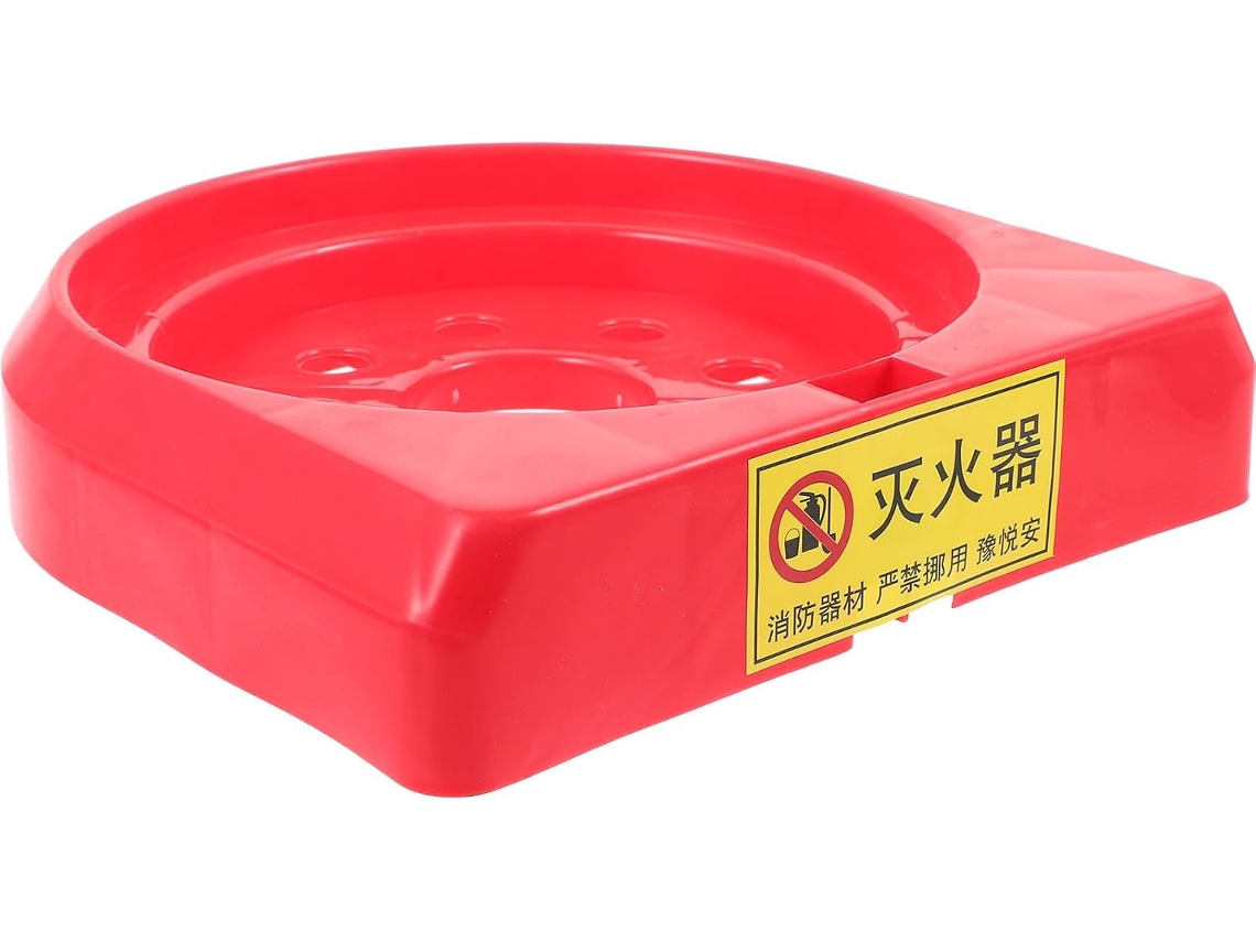 Base De Extintor De Incêndio Em Plástico Vermelho Para Carro, Suporte Resistente Para Extintor De Incêndio.