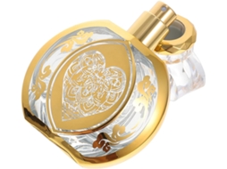 Frasco de perfume de vidro recarregável de 50ml com tampa em formato de diamante.