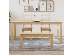 Vidaxl Mesa De Jantar Panama 180x90x75 Cm Madeira De Pinho Maciça