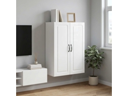 Vidaxl Armário De Parede Branco Brilhante 66 X 34,5 X 90 Cm