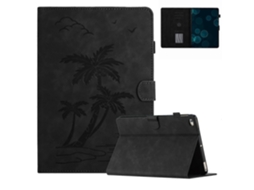 Capa de couro inteligente Webake para tablet com design de coqueiro