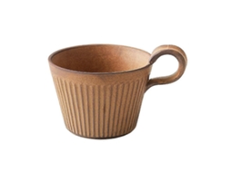 Xícara De Grés Artesanal Japonesa Retrô Para Café Da Manhã, Cappuccino Manhã. Aquaforge