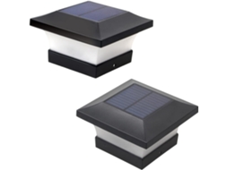 Conjunto De 2 Luminárias Solares De Led Brancas Para Cerca, Lâmpadas Decorativas Para Jardim E Pátio
