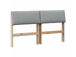 Cabeceira Estofada Cinzento claro 135 Cm MAISON EXCLUSIVE