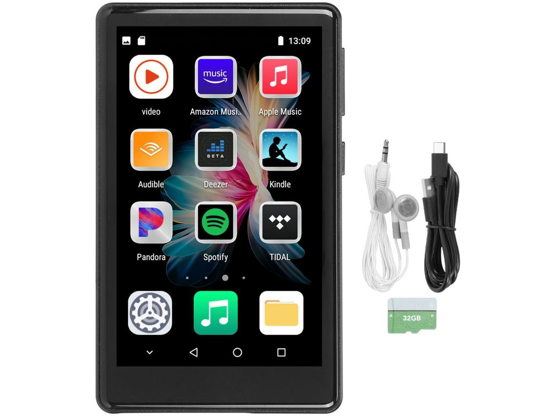 Leitor Mp3/Mp4 Bluetooth YIZHOOD Mp03 4.0Inch 32G Rom 32G Tf Preto