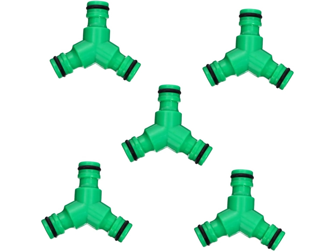 Conjunto De 5 Conectores Rápidos Para Mangueira Água, Divisores E