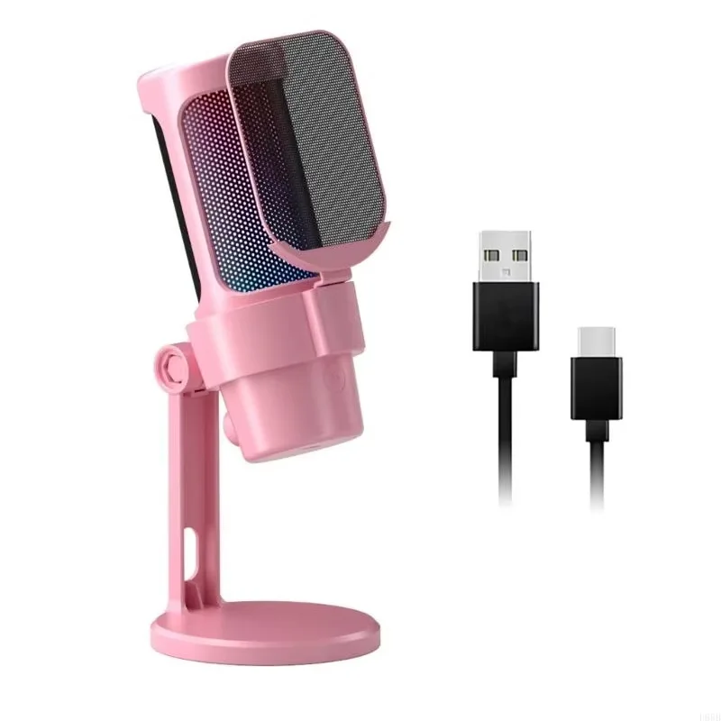 Microfone USB de Mesa MDUG para Jogos com Gravação RGB