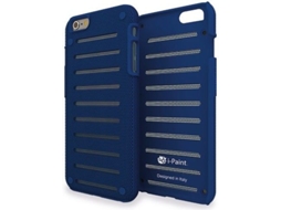 Capa iPhone 6 Plus, 6s Plus, 7 Plus, 8 Plus I-PAINT Metal Azul