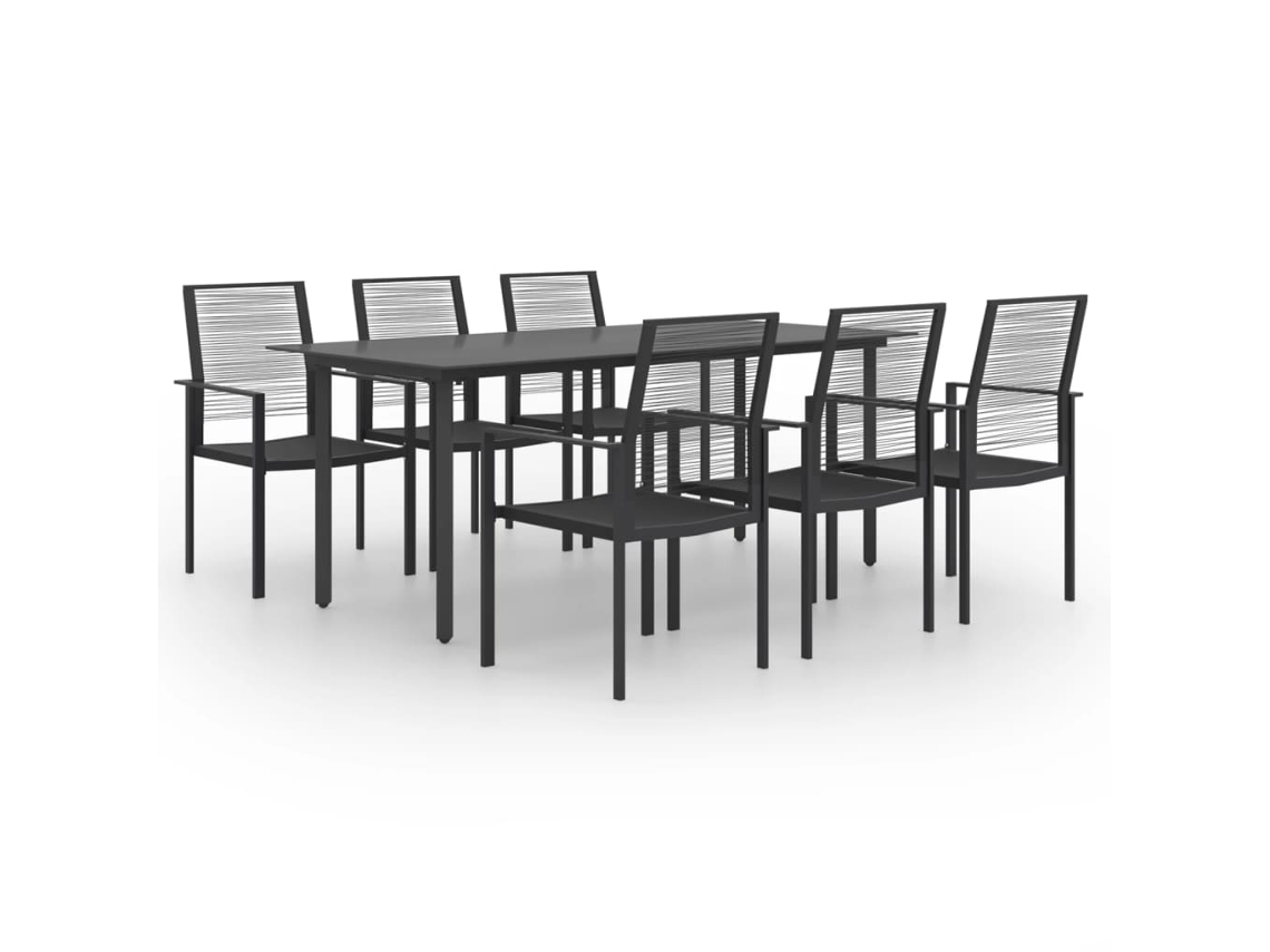 Dining Set, Dining Sets Vidaxl Preto Aço (n/a)