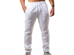 2026 pantalones de Verano para Hombres Con Look Lino, Sueltos Y Amplios para Vacaciones Y Playa