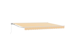 Conjunto 1 Toldo Retrátil Vidaxl Branco Alumínio (4 × 3,5 M)