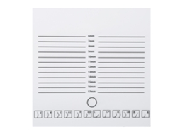 Prato De Cílios Extensos Branco Duas Fileiras 20x20cm Resistente Com Escala Para Salões De Beleza