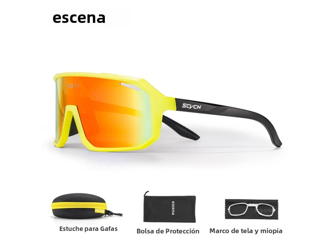 Óculos De Ciclismo Fotocromáticos Unissex (tamanho Padrão 10), Com Estojo E Proteção Uv400.