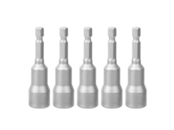 5pcs Adaptador Pneumático de Broca com Chave de Fenda Hexagonal Magnética 65mm | S/MARCA