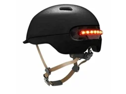 Capacete para Trotinete Elétrica Preto Leve Led 60-62 Cm