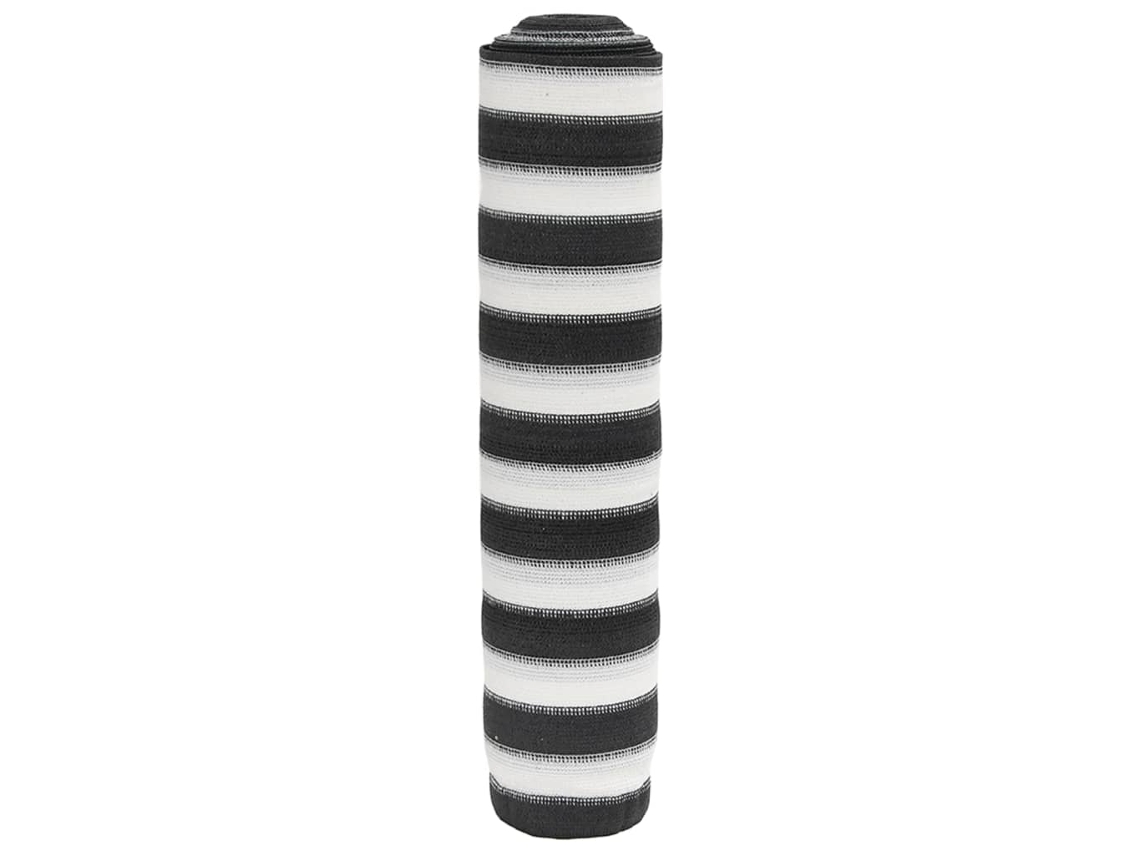Vidaxl Rede De Privacidade Pead 75 G/m² 3,6x10 M Antracite E Branco