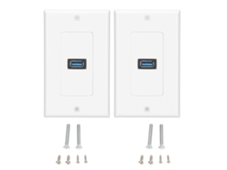 Tomada de Parede USB 3.0 com Carregamento Rápido e Duas Portas BRILVIBERA