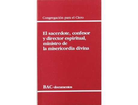 Livro Sacerdote, Confesor Y Director Espiritual Ministro De La de Congregacion Para El Clero (Espanhol)