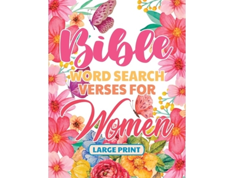 Livro Bible Word Search Large Print Verses For Women De Michelle Guthrie (inglês)