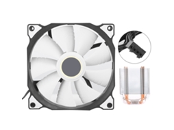 Resfriador De Cpu 6 Túbulos De Latão Ultra Silencioso 775 1155 1366x58 Ventilador De Desktop Branco