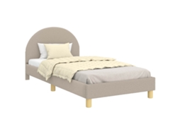 Estrutura de Cama Infantil com Cabeceira Cinzento Claro 80x160 cm MAISON EXCLUSIVE