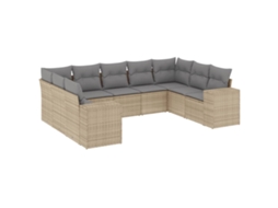 Garden Sofa Set, Garden Sofa Sets Vidaxl Bege Rattan / Vime (n/a)