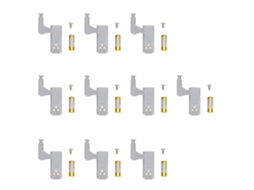 10 conjuntos lâmpada LED de dobradiça ABS alta luminosidade 3 pérolas para armário wardrobe luz branca | S/MARCA