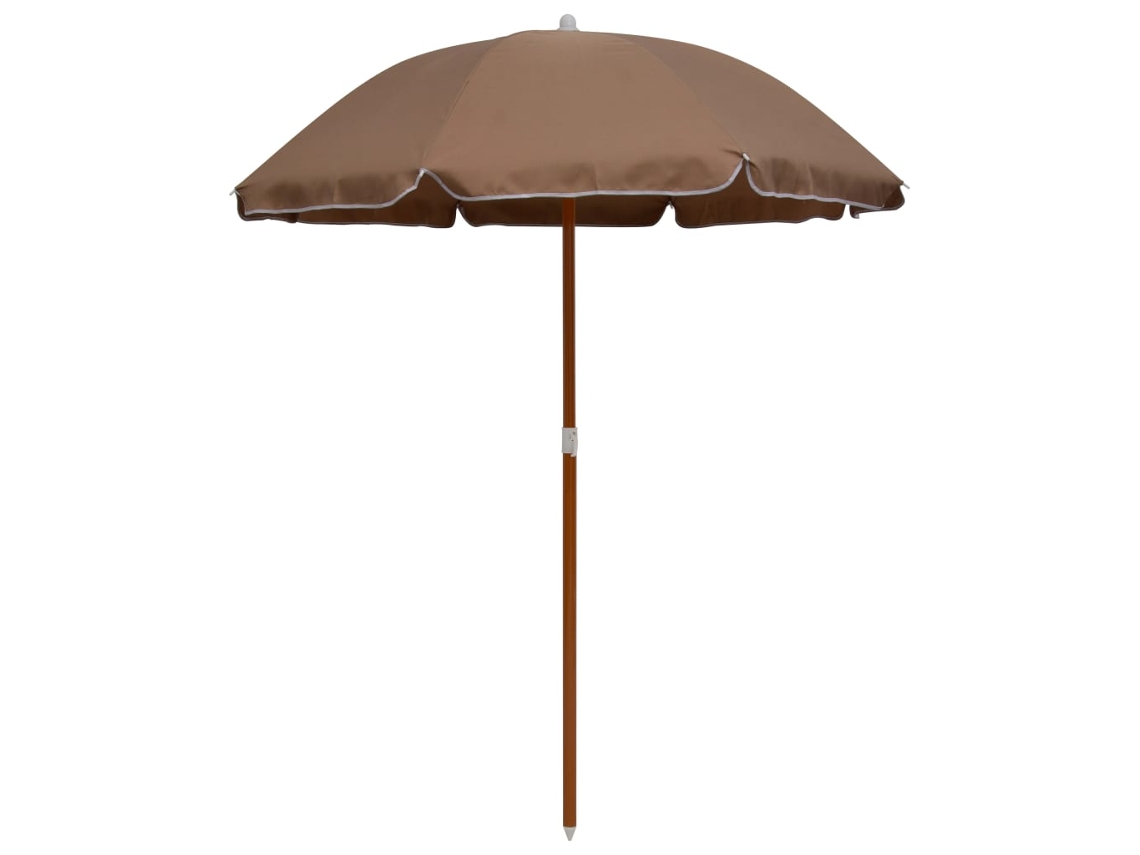 Guarda-sol VIDAXL Cinzento-acastanhado (180 cm)