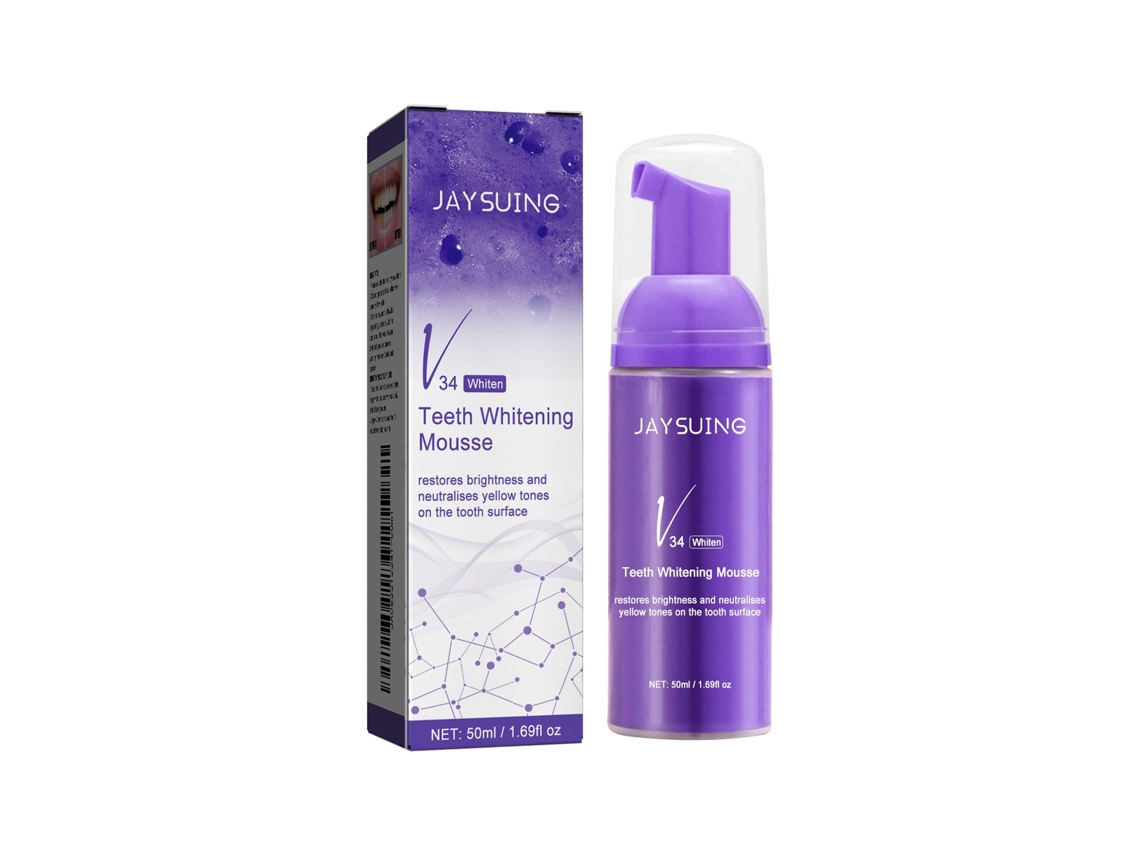 Creme Dental Clareador V34 para Dentes Mais Brancos e Higiene Bucal Eficaz LAXISCREED