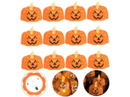 Vela De Chá Em Formato De Abóbora De Halloween, Vela Decorativa Para Festa De Halloween. Vela De Chá Em Formato De Abóbora De Halloween Gokoco