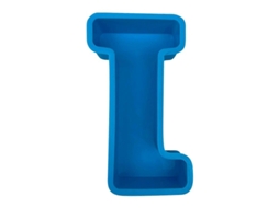 Molde De Letras Do Alfabeto Em 3d Para Bolo Decorativo Cera Sabão Resina Reutilizável Azul J
