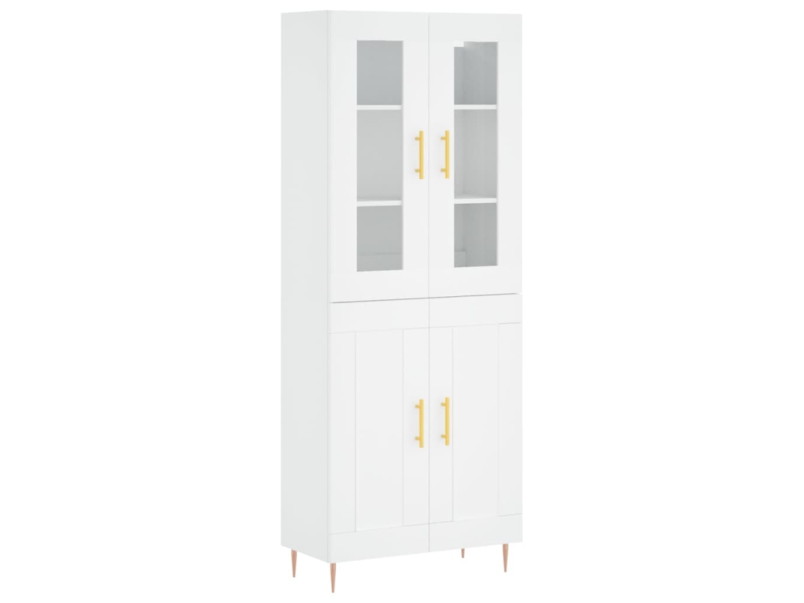 Armário Alto 69,5x34x180 Cm Derivados de Madeira Branco MAISON EXCLUSIVE