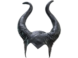 Diadema De Cuernos Maleficent De Goma Latex Negro Para Disfraces De Halloween Navidad Carnaval Talla 55-62 Cm