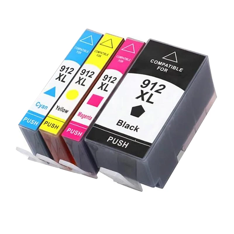 1 Conjunto De Tinteiros 912xl Para Impressoras Hp Officejet 8010, 8012, 8013, 8014, 8015, 8017, 8018, 8020, 8022, 8023, 8024, 8025, 8026, 8028 E 8035.