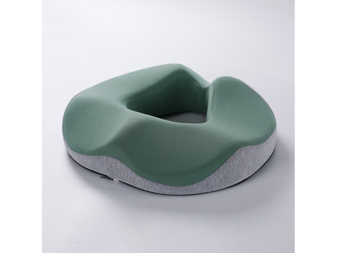 Almofada De Assento Ergonómica Em Espuma Viscoelástica, Verde Elysve