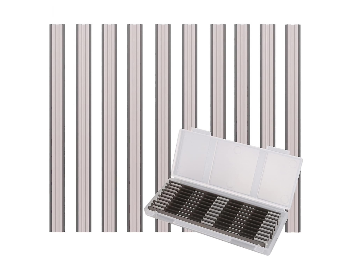 Jogo de 10 lâminas para plainas elétricas, 82x5,5x1,1mm, compatíveis com Makita, Black & Decker, Bosch, Dewalt, Elu S/MARCA