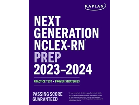 Livro Next Generation NCLEXRN Prep 20232024 de Kaplan Nursing (Inglês)