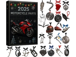 Calendário Do Advento De Peças De Motocicleta Para O Natal De 2025, Com 24 Pingentes Acrílicos 2d Cada Um Dos