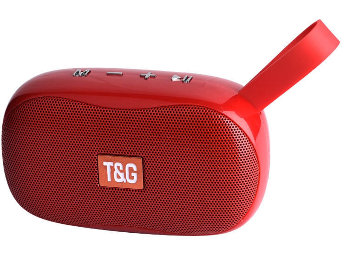 Coluna Bluetooth RITTEREC TG173 (Vermelho - Alcance: até 10 m)