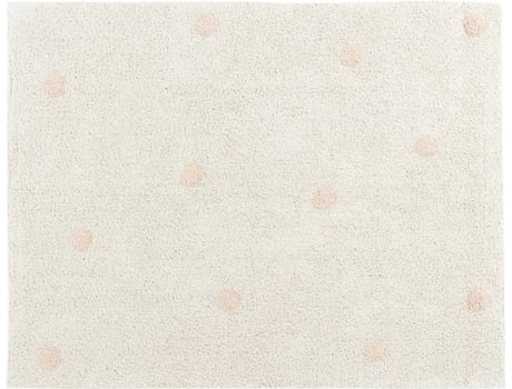 Tapete Infantil HAPPY DECOR KIDS Topos (Rosa - Algodão - 120x160 cm)
